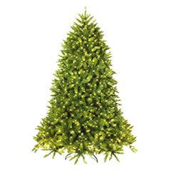 5/6 Feet Artificial Fir Christmas Tree with LED Lights and 600/1250 Branch Tips