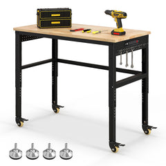 48 Inch Adjustable Work Bench with Power Outlets