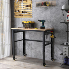 48 Inch Adjustable Work Bench with Power Outlets