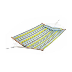 Patio Hammock Foldable Swing Chair Bed with Detachable Pillow