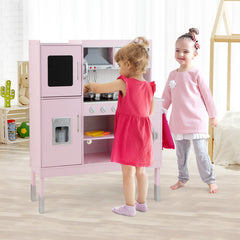 Pretend Play Kitchen with 16 Pieces Accessories for Kids