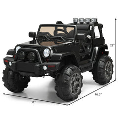 12V Electric Ride On Truck with Parental Remote Control and LED Lights