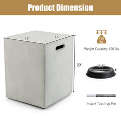 Propane Tank Cover Hideaway Table for Standard 20 Pounds Propane Tank