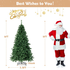 6 Feet Christmas Tree Pre-Lit, 3-Minute Quick Shape