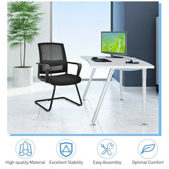 Set of 2 Conference Office Chairs with Lumbar Support