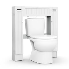 Over The Toilet Storage Cabinet with 2 Cabinets and Adjustable Shelves