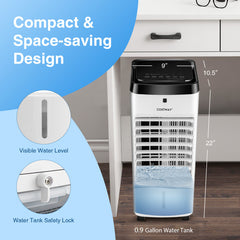 3-in-1 Evaporative Portable Air Cooler with Remote Control