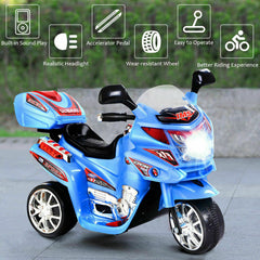 6 V 3 Wheels Kids Ride on Motorcycle with Lights and Music